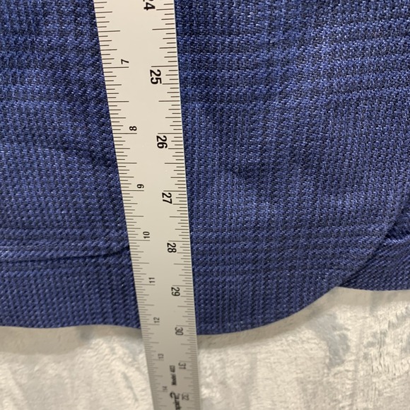 Polo Ralph Lauren Men's Blazer Tailored Glen Plaid Sport Coat Men 42R Navy Linen - Picture 13 of 15